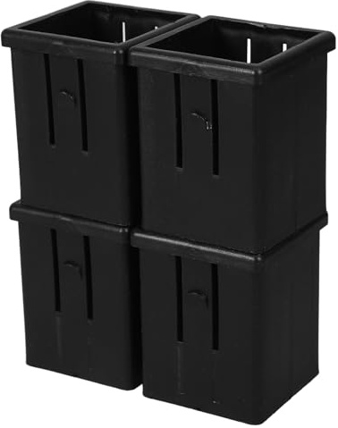 Cabilock Casquillos de Tubo Hueco Cuadrados para Máquinas de Ejercicio, Manga de Tubo Interior Deslizante 4 Unidades, Conversión de Tubo 50 Mm a 40 Mm (1.5-2.1 Mm Grosor), Repuestos