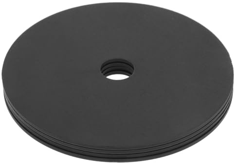 Tapa para Escobilla de Inodoro 4 Piezas PP Negra Antisalpicaduras | Repuesto para Baño, Prevención de Olores, Fácil Sustitución, Resistente a Deformación, Pack de 4