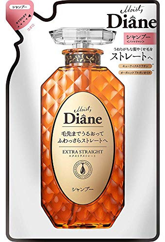 Moist Diane Extra rak schampo Refill 330 ml – ekologisk arganolja och kattunge keratin (grönt teset)