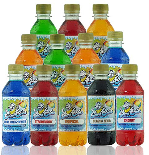 Slush Syrup|Snow Cone Syrup | 12 x 500ml Bottles | Compatible with All Slush Puppie|Slush|Slushie Machines | Includes Free Snowy the Bear Sticker Pack