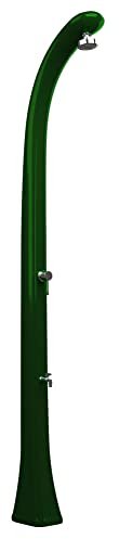 Doccia Solare da Esterno Giardino 20L Miscelatore e Lavapiedi Arkema Happy One Verde Scuro