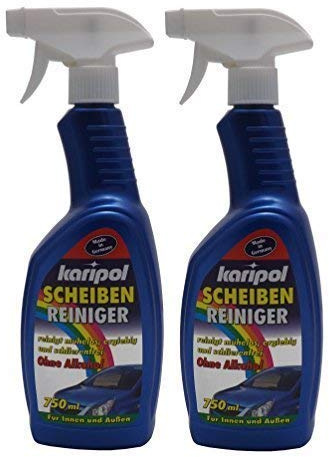 Preisjubel 2 x 750ml karipol Scheibenreiniger, Glasreiniger, Auto Scheiben Reiniger