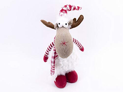 Gerimport Dekorative Weihnachtsfigur Rentier Maße 21 x 21 x 41 cm
