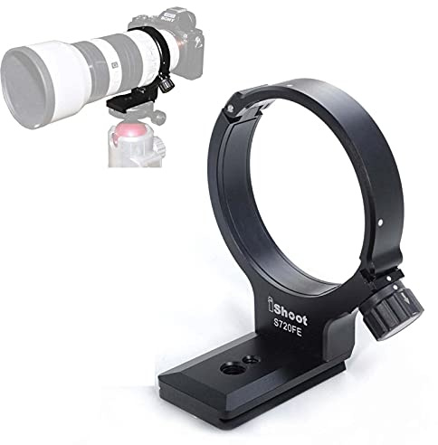 Camera Metal Lens Collar Foot Tripod Mount Ring for Sony FE 70-200mm f/4 G OSS Lens SEL70200G, Built-in ARCA Swiss Type Quick Release Plate with 1/4 and 3/8 Screw Holes
