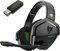 NUBWO G06 Dual Wireless Gaming Headset mit Mikrofon für PS5, PS4, PC, Mobile: 2.4 GHz Wireless + Bluetooth - 100 Stunden - 50mm -Treiber - Grün