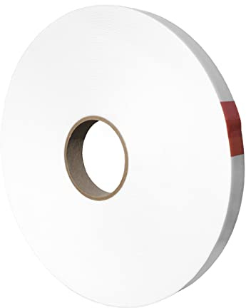 Kstar Doppelseitiges Klebeband, Spiegelklebeband extra stark, Schaumklebeband doppelseitig 1 mm Dick in weiß, Universelles Montageband, Länge und Breite wählbar (15 mm x 12 m)