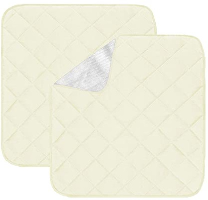 SOONHUA 2 Stück wasserdichte Inkontinenz-Pads, waschbar, rutschfest, saugfähig, für Stuhl, Sofa, Matratze, für Erwachsene, Senioren, Kinder, Haustier