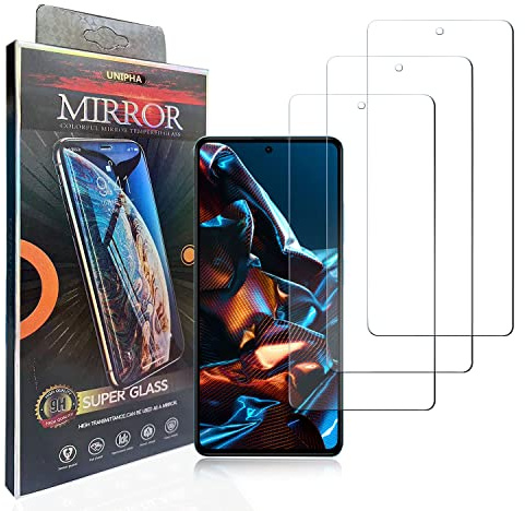 hxeyraal (3 Pack) entwickelt für Xiaomi Poco X5 Pro Displayschutzfolie aus gehärtetem Glas, 0,33mm, Anti-Kratzer, blasenfrei für Xiaomi Poco X5 Pro Displayschutzfolie HD