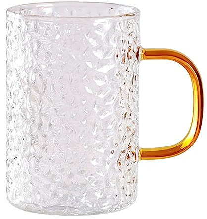 Levemolo Handheld-teebecher 300 Ml Glas Getränkebecher Kaffeetasse Hitzebeständiger Griff Für Tee Saft