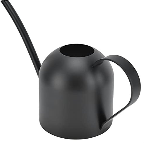 VVHUDA Regadera Regadera de Acero Inoxidable Regadera de 500 ml Caño Largo Regadera de riego para Interiores Hervidor de Agua Regadera Negra para Plantas Bonsai Small Gift