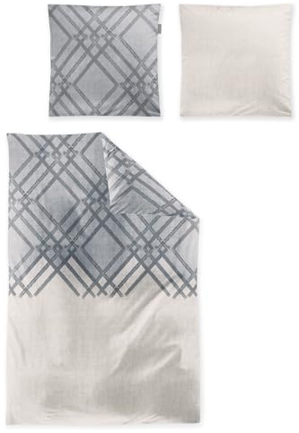 Irisette Edel-Feinbiber Bettwäsche Koala grau 8529 1 Bettbezug 135 x 200 cm + 1 Kissenbezug 80 x 80 cm