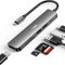 YISH USB C Hub 6-in-1 Multiport Adapter mit USB C PD100W, 4K HDMI, 2 x USB A, SD/TF Kartenleser für MacBook Pro, Air, Dell XPS, Lenovo Thinkpad, HP Laptops usw.