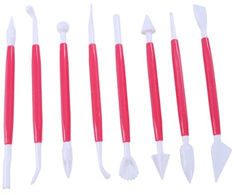 Cabilock 8stücke Teiliges Für Tortendekoration Icing Pens Und Zuckerkunst-Werkzeuge Rot Für Profis Und Anfänger Zum Gestalten Von Kuchen Brot Und Mehr