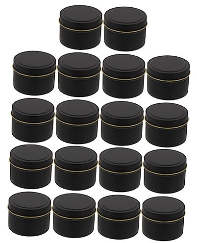 Cabilock Tarros De Vela De Aromaterapia 18 Cajas De Hojalata Para Hacer Velas Dulces.
