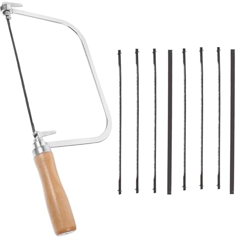 Coping Saw for Woodworking with Blades Set, Strong Coping Saws Blades, Durable Hand Saw for Woodworking Suitable Model Making and Furniture Construction