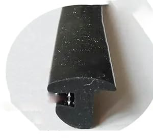 Joint d'étanchéité en caoutchouc silicone en forme de T pour joints de gouttière, couvre-joint décoratif pour véranda, panneau solaire, joint universel pour portes et fenêtres - T-31 10 x 8 mm - 2 m
