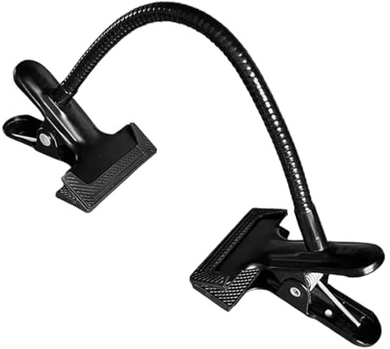 Flexible Goosenecks Microphones Adjustable Bendable Arm Stand with Super Clip for Small Fan Hair Dryer Adjustable Microphones Arm