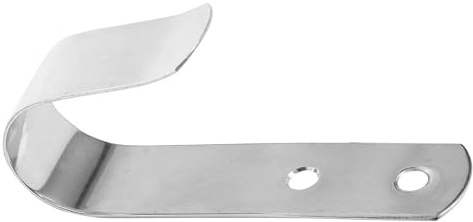 HOOWIFFY Stainless Steel Multi-Function Boat Hook 107 * 25mm Silver Weather Resistant Wall Hook for Flagpole and Dock Line Outdoor Indoor Use Yacht Accessory
