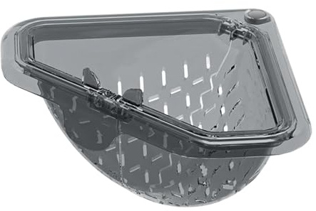 Corner Sink Strainer - Magnetic Triangle Filter Organizer Rack - Sink Drain Strainer - for Fruits Vegetables Cooking Food Waste Garbage Prevent Clog Trash Corner Bathroom