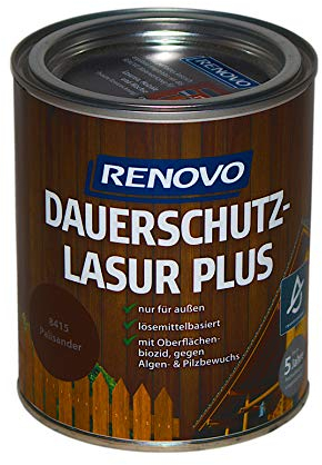 0,75L RENOVO Dauerschutzlasur 8415 Palisander Lasur Holzlasur