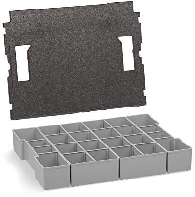 Werkzeugkoffer Einsatz | L-BOXX 102 Insetboxen-Set | K3 Einsätze mit Deckenpolster | Sortierboxen für Kleinteile | Sortimentskasten Schrauben