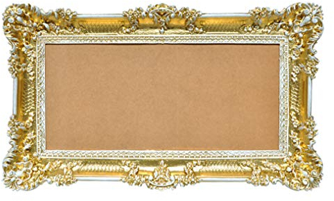 Idea Casa Cornice Grande Oro Bianco Cornice Stile Barocco Veneziano Finto Vintage Cm 96x56