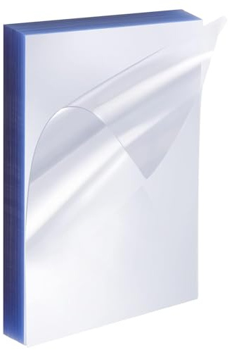 Juvale 100 Pack Clear Presentation Covers for Binding, Letter Size 10 Mil Plastic Sheets for Reports, Presentations, Awards, Books (8.5 x 11 in)