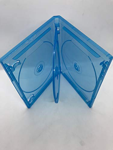 Vision Media® 15pcs x 4 Disc Blu Ray Multi Case - Premium Quality Case - 15mm Spine