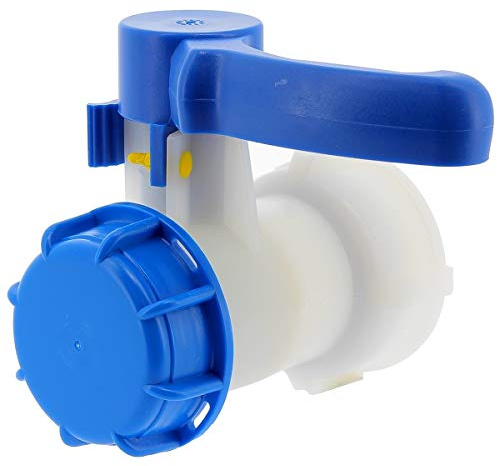 GT Market IBC-Wassertank Universal Adapter Auslaufhahn Absperrhahn Regenwassertank Innendurchmesser 56 mm - S60X6