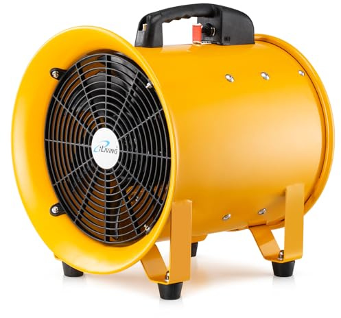 iLiving Utility High Velocity Blower, Fume Extractor, Portable Exhaust and Ventilator Fan (Utility 12)