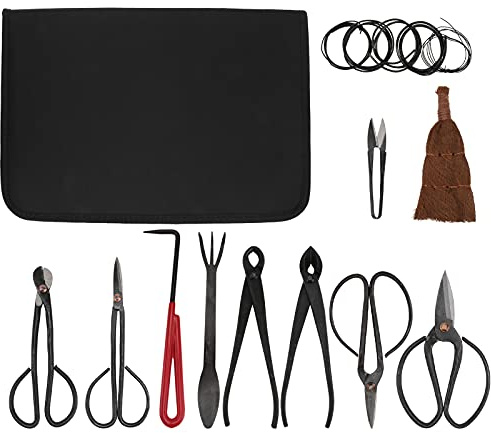 Cabilock Tagliasiepi Da Giardinaggio Di Forbici Da Giardinaggio Forbici Da Potatura Resistenti Utensili Manuali Per Rifinitura Affilati e Resistenti Custodia Inclusa