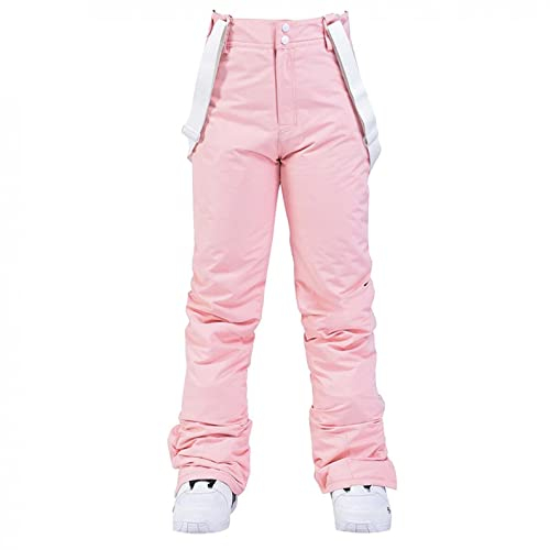 SGSD Winter Skihose/Schneehose/Snowboardhose Winddicht Thermohose-Wanderhose Outdoor Winterhose-Softshellhose-Outdoorhosen-Thermohose-Skihose,Trekkinghose,Schneehosen - Jagdhose-Herren,Damen, Rosa, L