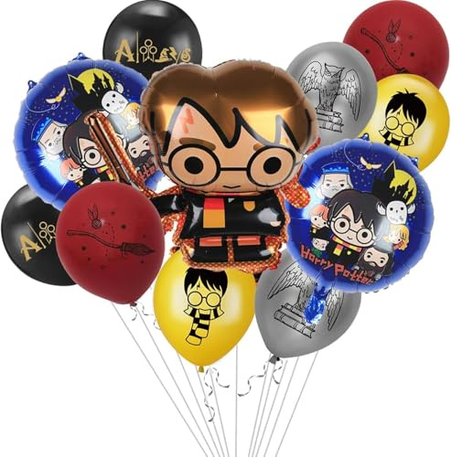 Wizard Luftballons Harry Luftballon Harry Folienballon Zauberer Geburtstagsdeko Harry Geburtstag Party Deko
