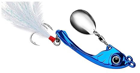 Ami da Pesca Esca 9g 13g 17g Esca da Pesca in Metallo Trolling Cucchiaio Rotante Wobbler Affondamento Esca Dura con Paillettes Gancio da Pesca (Color : C, Size : 13g)
