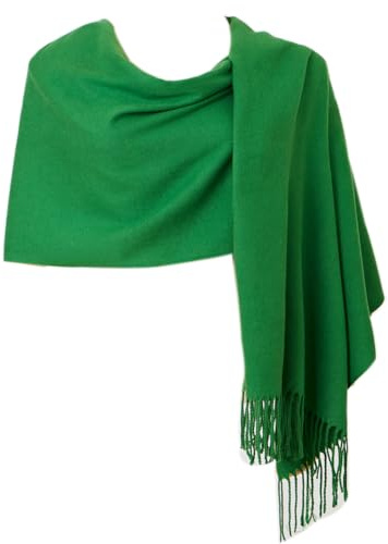 CYZLANN Damen-Schals, weiche Schals und Wraps, Kaschmir-Haptik, Schals für Damen und Herren, Cremeweiß, Einheitsgröße