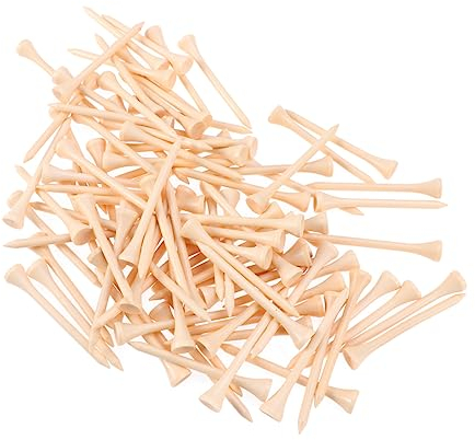 Yardwe 100stücke Holztees Satz Robuste Holz Ball Nägel Unzerbrechliche Tees Für Outdoor Sport Training Ausrüstung Und Zubehör Für Golfer