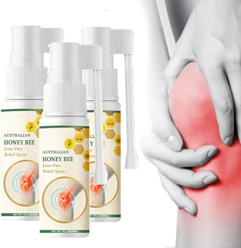 Cvreoz Bee Venom Pain and Bone Healing Spray,New Zealand Bee Venom Joint and Bone Therapy Spray for Neck, Knee, Shoulder, Waist, Leg (3pcs)