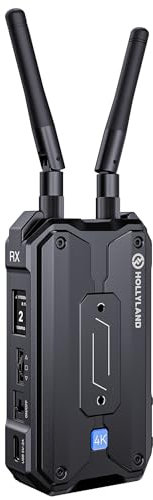 Hollyland Pyro H Wireless HDMI Transmitter and Receiver, 4K30/1080p60 400m Range, 60ms Latency, Support Up to 4 Wireless Video Receiver, Smart Channel Scan, UVC Live Stream (1 RX)