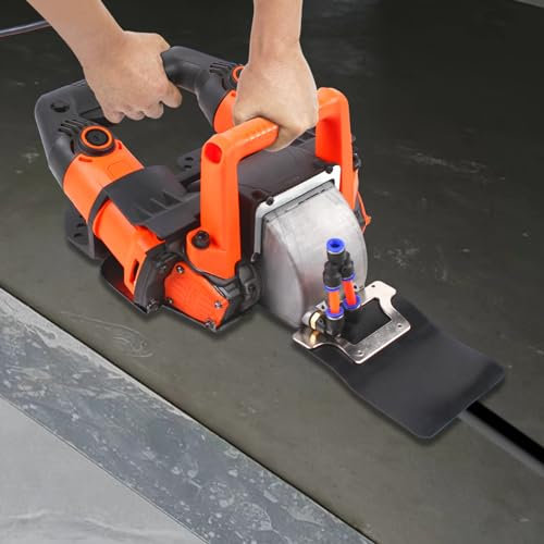Fresatrice elettrica per muri, fresatrice per muri, 5200 W, fresatrice per calcestruzzo, con valigetta, 10500 giri/min, atomizzazione, tecnologia di rimozione della polvere
