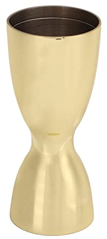 QXSJEDYCH Doppel-Cocktail-Jigger, U-förmiger Messbecher aus Edelstahl im japanischen Stil mit Messung im Inneren des Weinmessbechers for die Hausbar, vergoldet Bars (Color : Gold Plated)