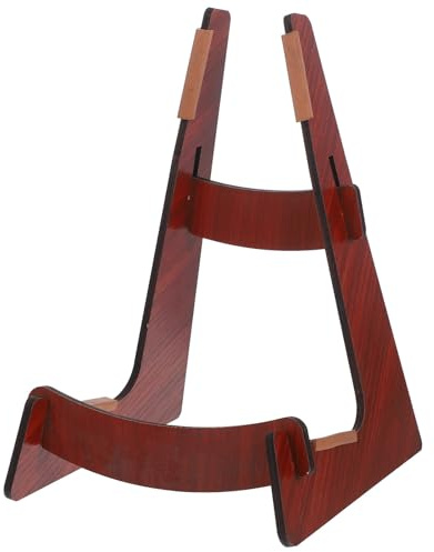 ERINGOGO Gitarrenständer Holz Tragbarer Bodenständer Für Ukulele Und Gitarre Stabiler Gitarrenhalter Für Musikinstrumente Zuhause Und Bühne