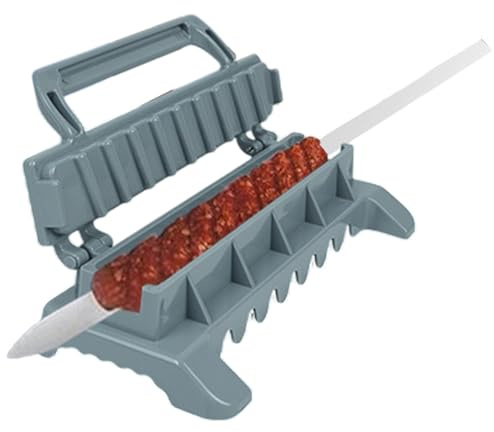 Kebab Maker, Erstellen Sie Makellose, Professionelle Spieße, Strapazierfähig, Antihaftbeschichtet, Leicht Zu Reinigen, Picknick Im Freien, Kebab Grillparty Camping, Kebab Maschine, 29x12,7x9cm