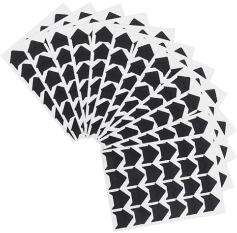 BEBEMOKO 12 Blatt Selbstklebende Fotoecken Schwarz Stabile Klebeecken für Scrapbook Fotoalbum Tagebuch Einfache Anwendung ohne Kleber Ecken pro Blatt Packung für Kreative Fotoeckenmontage