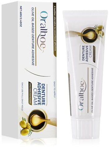 Adesivo per Protesi Dentale, Adesivo Termoplastico Protesi Dentarie, Colla per Dentiere Forte, Colla Termoplastica Protesis Dentaries, Crema Adesiva Per Protesi Dentali Totali e Parziali, 68g
