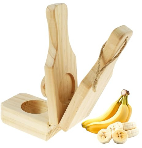 Schiacciapatate in legno fritto per banane fritte, strumento da cucina per, per la preparazione di alimenti, casa, campeggio, feste, buffet, insalata