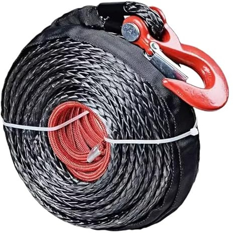 para Coche, camión, Remolque, SUV Cable de cabrestante ATV de Cuerda sintética de 12 mm x 28 m