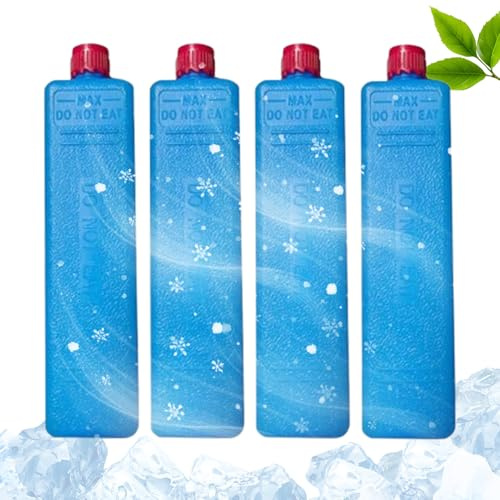 Buhtario Pain De Glace pour Rafraichisseur d'air, 4/6/8 Pièces Blocs De Glace Réutilisables – Refroidissement Accéléré pour Climatiseur Ventilateur Glacière Sac Isotherme – Garde Boissons