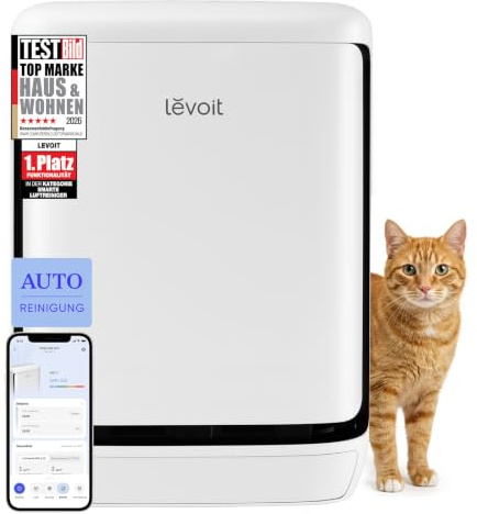 Levoit Vital Pet Pro Purificador de Aire para Mascotas, Sensor PM2.5 y TVOC | Prefiltro con Autolimpieza, Inteligente, ALEXA, Carbón Activo de Alta Capacidad, contra Pelo, Alérgenos, Olores, Caspa