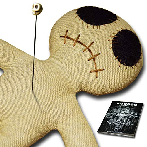 Dead Eye Doll Raw – Voodoo Puppe mit Pin und Ritual Anleitung – Voodoo Guide