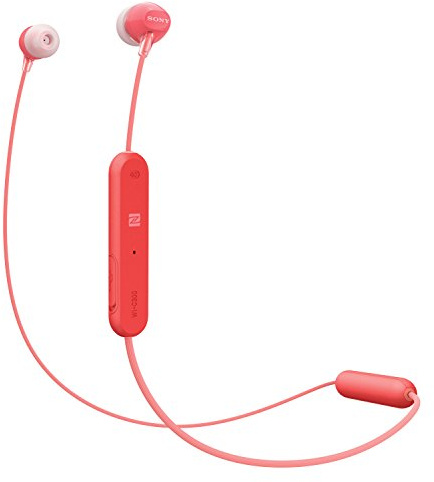 Sony Wi-C300.Intrauricolare senza Fili, Bluetooth, Rosso, Taglia Unica